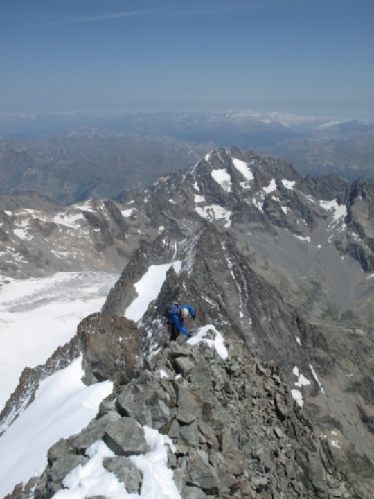 on the ridge